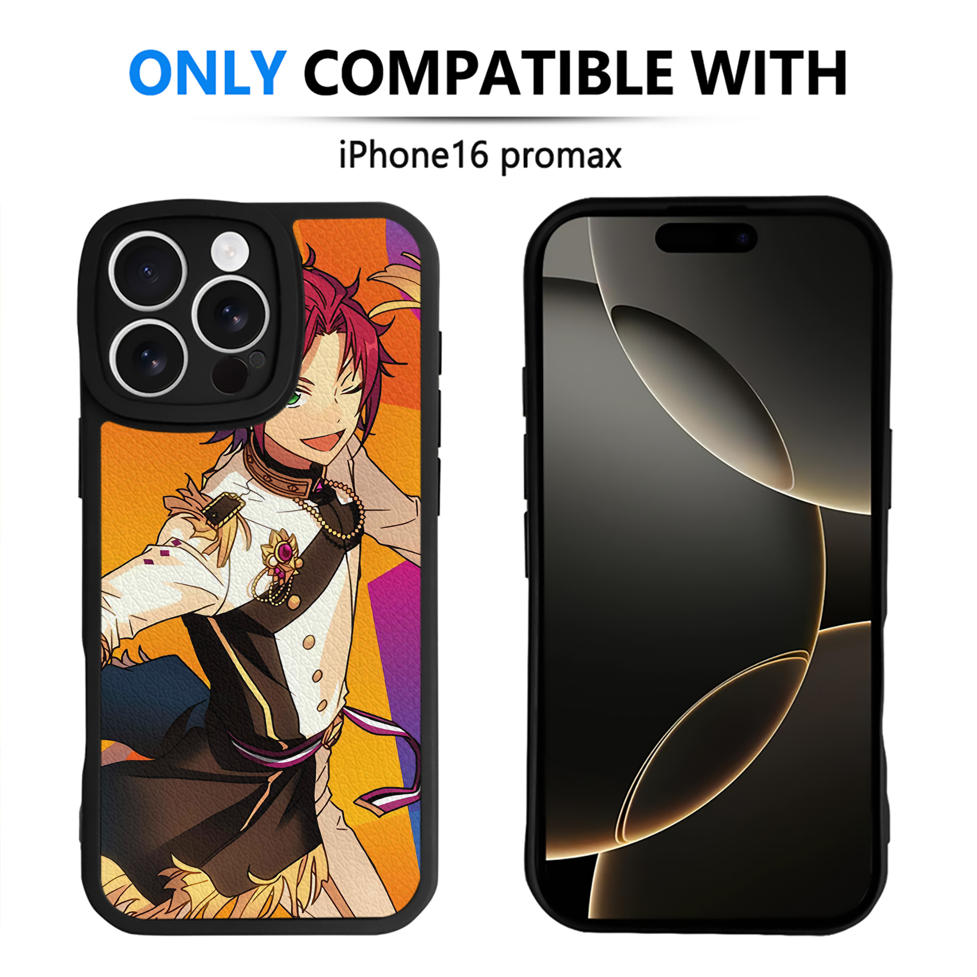 （画像用） あんさんぶるスターズ! Ensemble Stars 【iPhone 16シリーズ対応】シリコンスマホケース（レザー調） 材質：シリコン